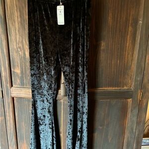 Black Velvet Pants